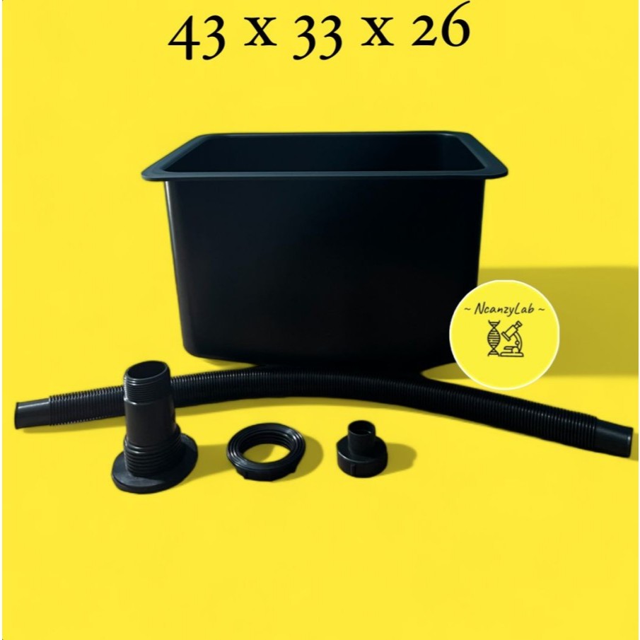 Bak Sink Laboratorium polypropylene 43x33x26