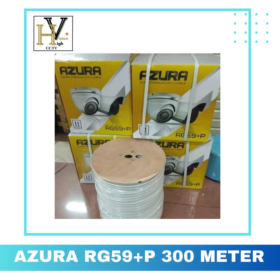 Kabel CCTV RG59 + Power 300m AZURA