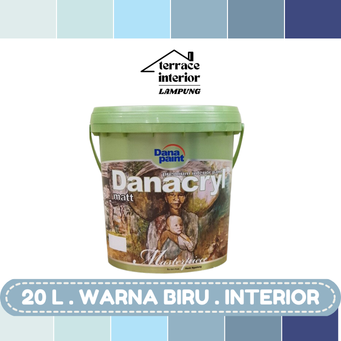 Cat Tembok Interior Danapaint Danacryl Warna Biru 20 L