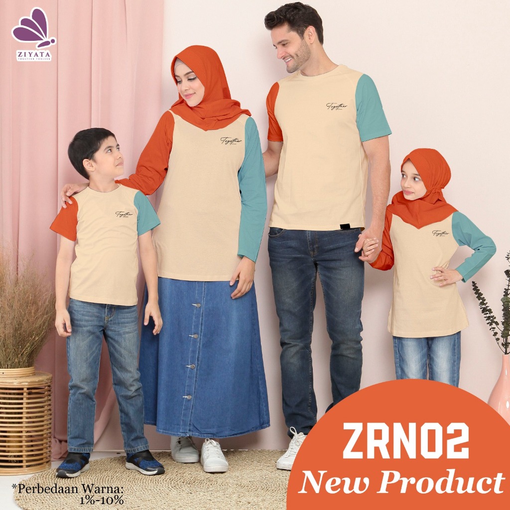 BAJU SERAGAM KELUARGA ZIYATA KAOS COUPLE ZIYATA KAOS PASANGAN BAJU COUPLE MUSLIM KAOS ZIYATA PREMIUM