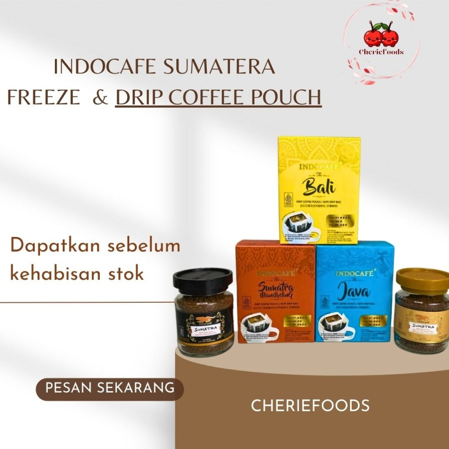 

Indocafe Drip Coffee Pouch / Kopi Drip Bag/Varian 5 Rasa - The Sumatra