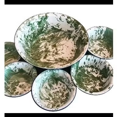 Baskom Enamel Blirik Burik - baskom enamel jadul