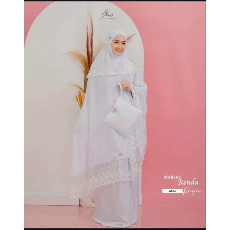 Mukena Renda Rayon Ar rafi Terbaru Mukena Renda Rayon Potongan Ar rafi