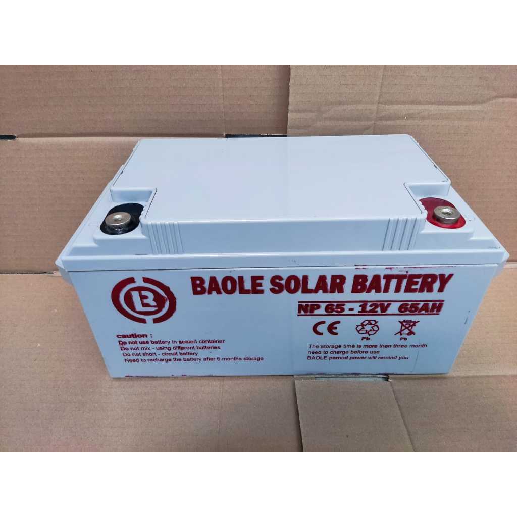 BAOLE 12V 65 ah VRLA Battery ,aki kering