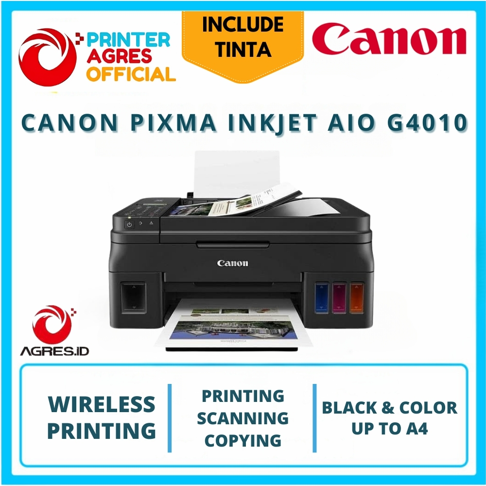 [FREE TINTA] PRINTER CANON PIXMA INKJET G4010 Original Resmi