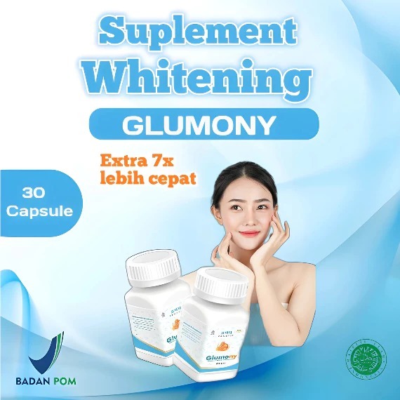 GLUMONY PEMUTIH BADAN BPOM GLUMONY WHITENING GLUTATHIONE ORIGINAL
