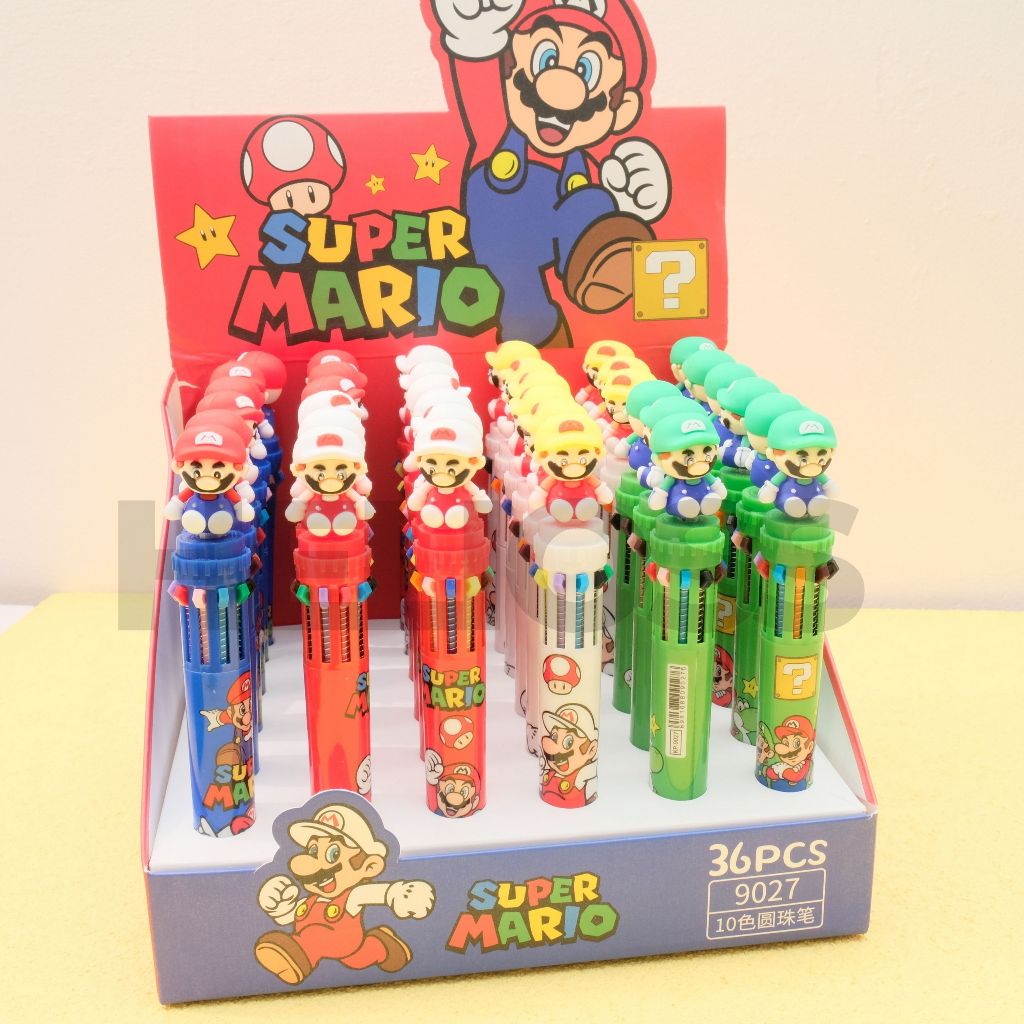 

PULPEN 10 WARNA MARIO BROS PEN CETEK WARNA WARNI PEN MEKANIK 10 WARNA MARIO BROS HELIOSS.CO