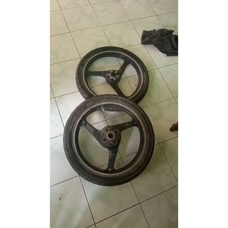 pelek depan belakang Honda Tiger Revo original copotan motor