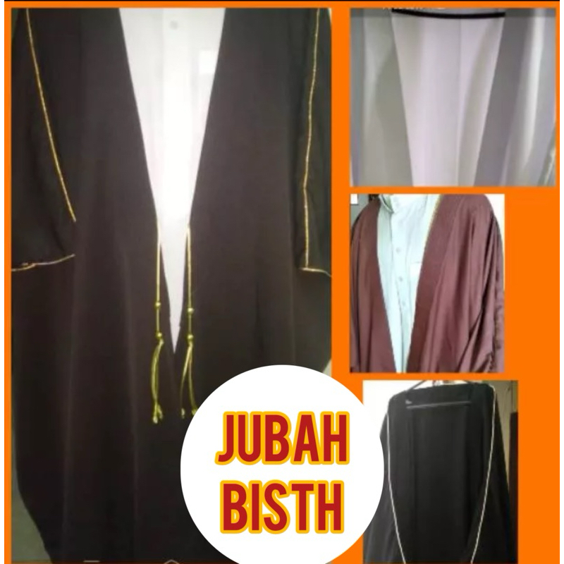 Jubah luaran habaib bisth ustad imam jas pria muslim