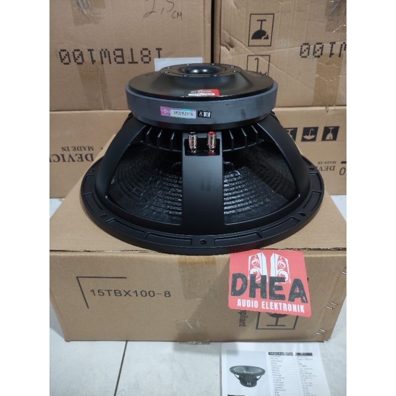 Speaker Komponen B&C Audio BNC 15TBX100-8 15in Coil 4in Daun Coating 15inchi Grade A   800-1600 watt