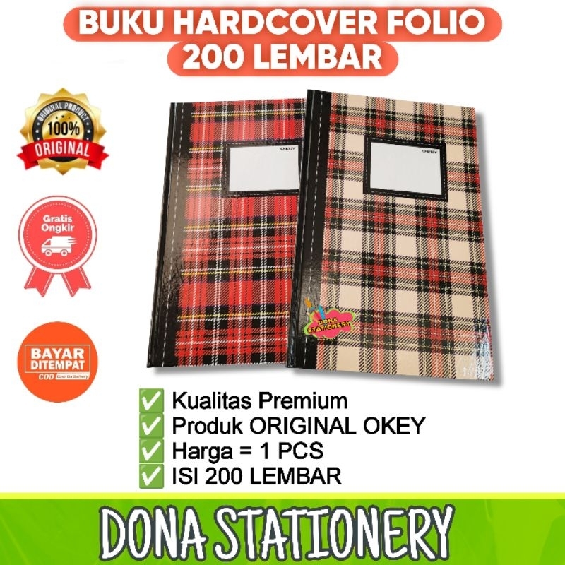 

BUKU HARDCOVER FOLIO OKEY 200 LEMBAR
