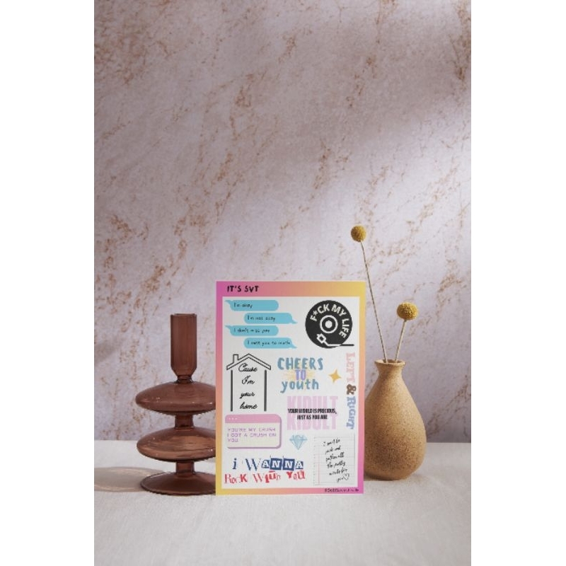 It's Seventeen Sticker / aesthetic quotes kpop lyrics sticker for notebook tumbler phone case etc / 