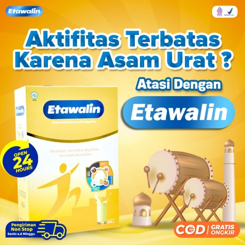 

Etawalin - Membantu Mengatasi Asam Urat, Rematik, dan Nyeri Sendi 100% Original Alami Tanpa Efek Samping