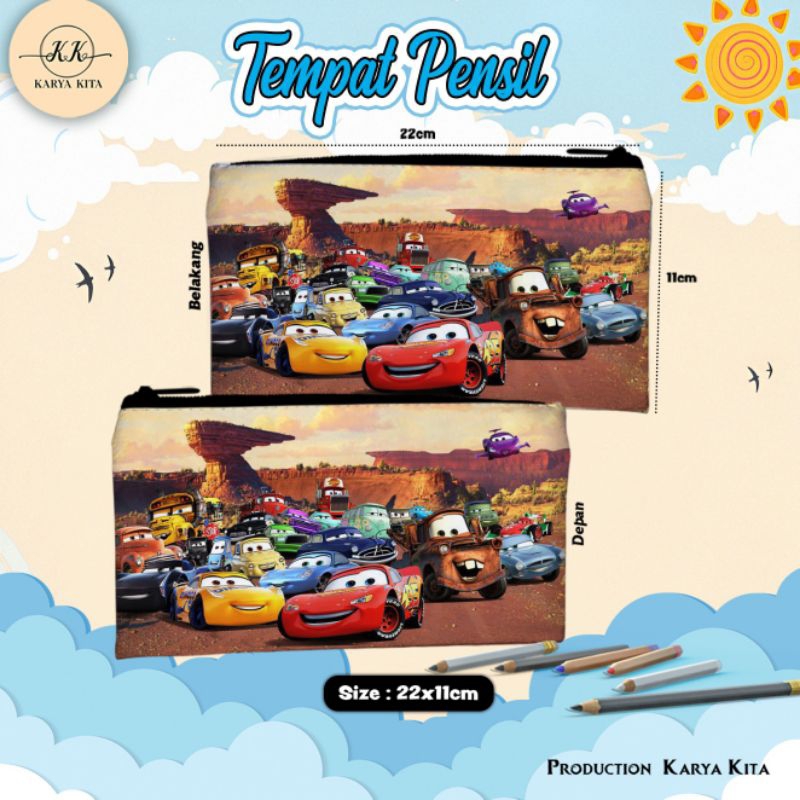 

Tempat Pensil Karakter Anime Anak Laki Laki CARS Kode 02