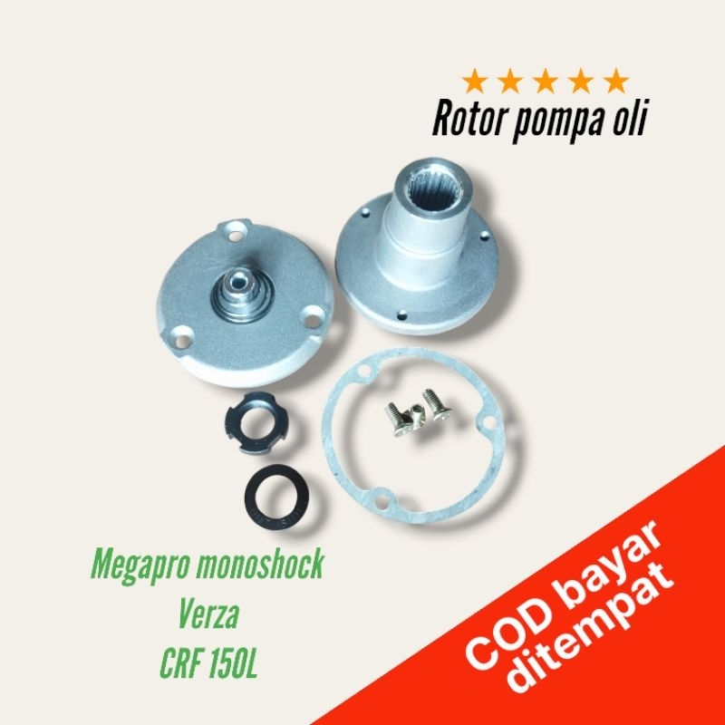 rotor pompa oli topi Meksiko filter oli MegaPro new Verza 150 CRF 150