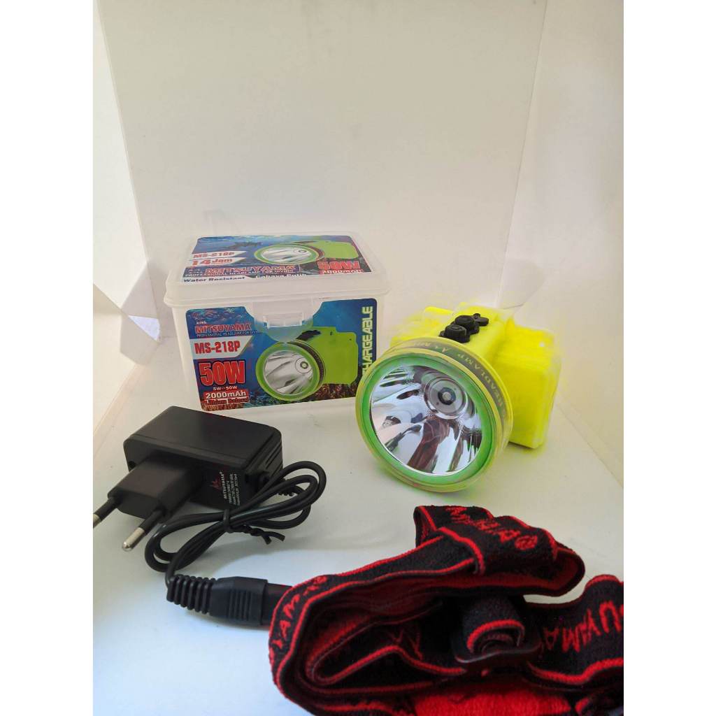 COD Senter Kepala SELAM Diving 50 WATT Mitsuyama MS-218P CAHAYA PUTIH 50WATT SUPER TERANG