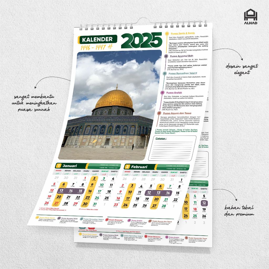 

Kalender Puasa 2025 I Kalender Dinding I Ukuran 31 x 47 I D01