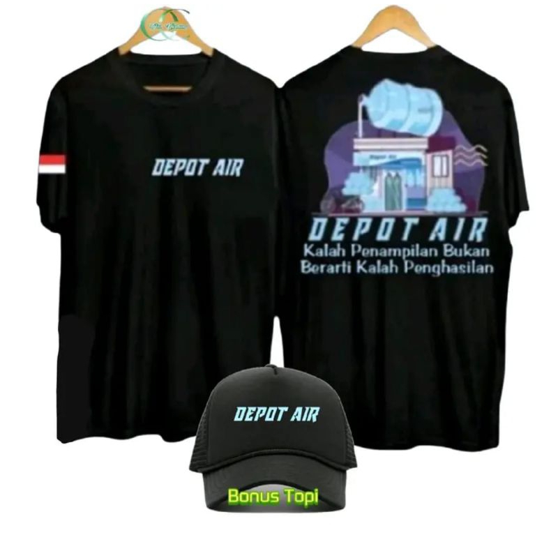 KAOS DEPOT AIR GALON BONUS TOPI