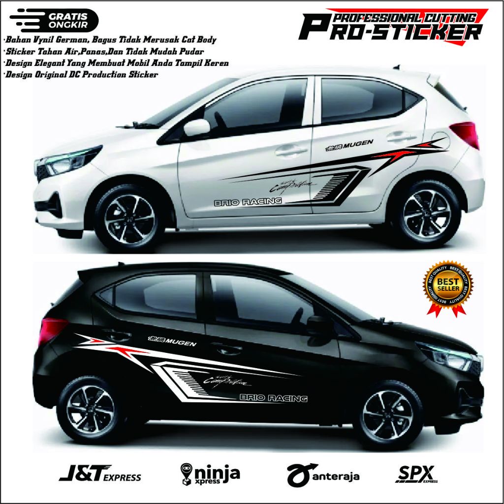STIKER MOBIL BRIO STIKER CUTTING HONDA BRIO STIKER MOBIL BRIO TERLARIS