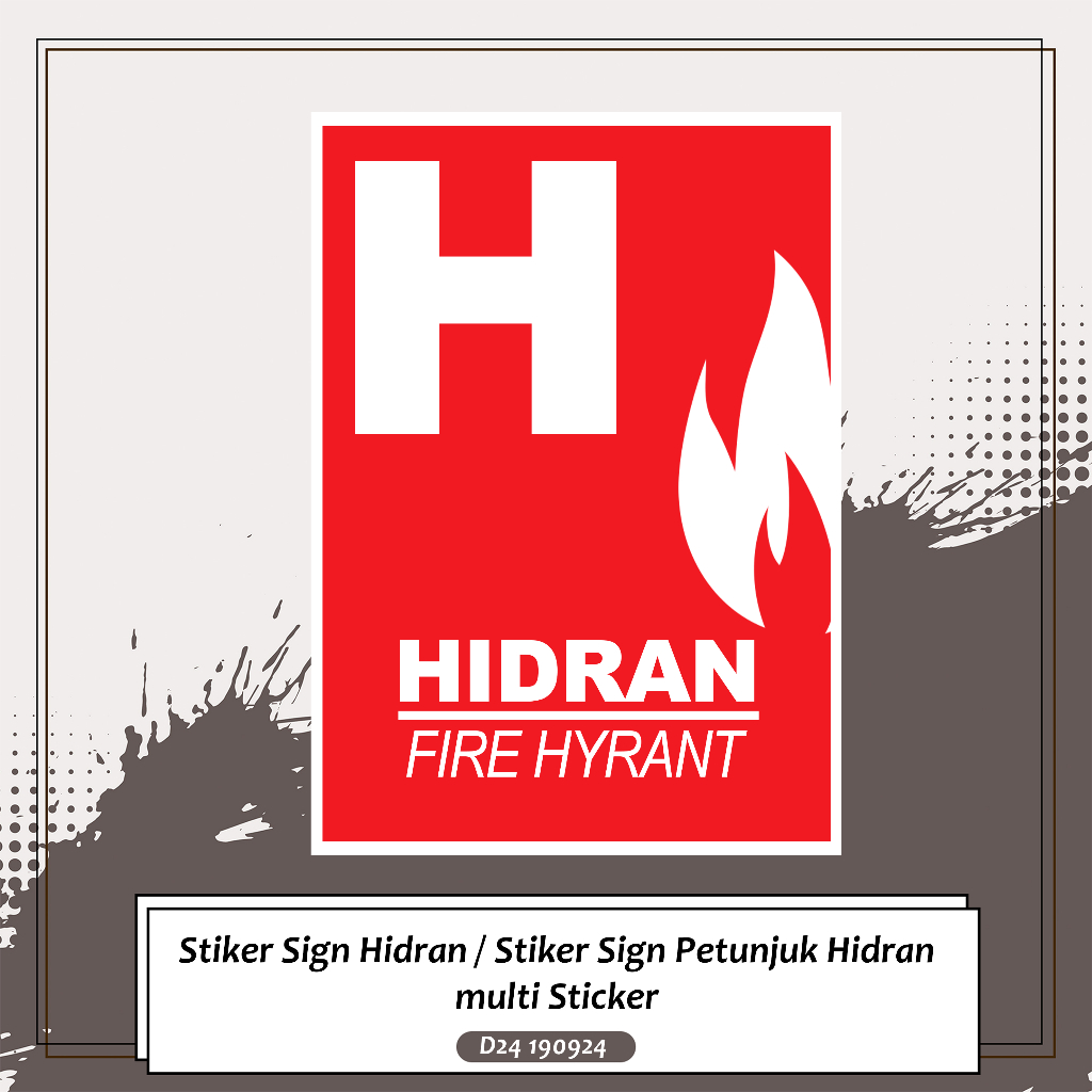 

Stiker Sign Hidran / Stiker Sign Petunjuk Hidran multi Sticker