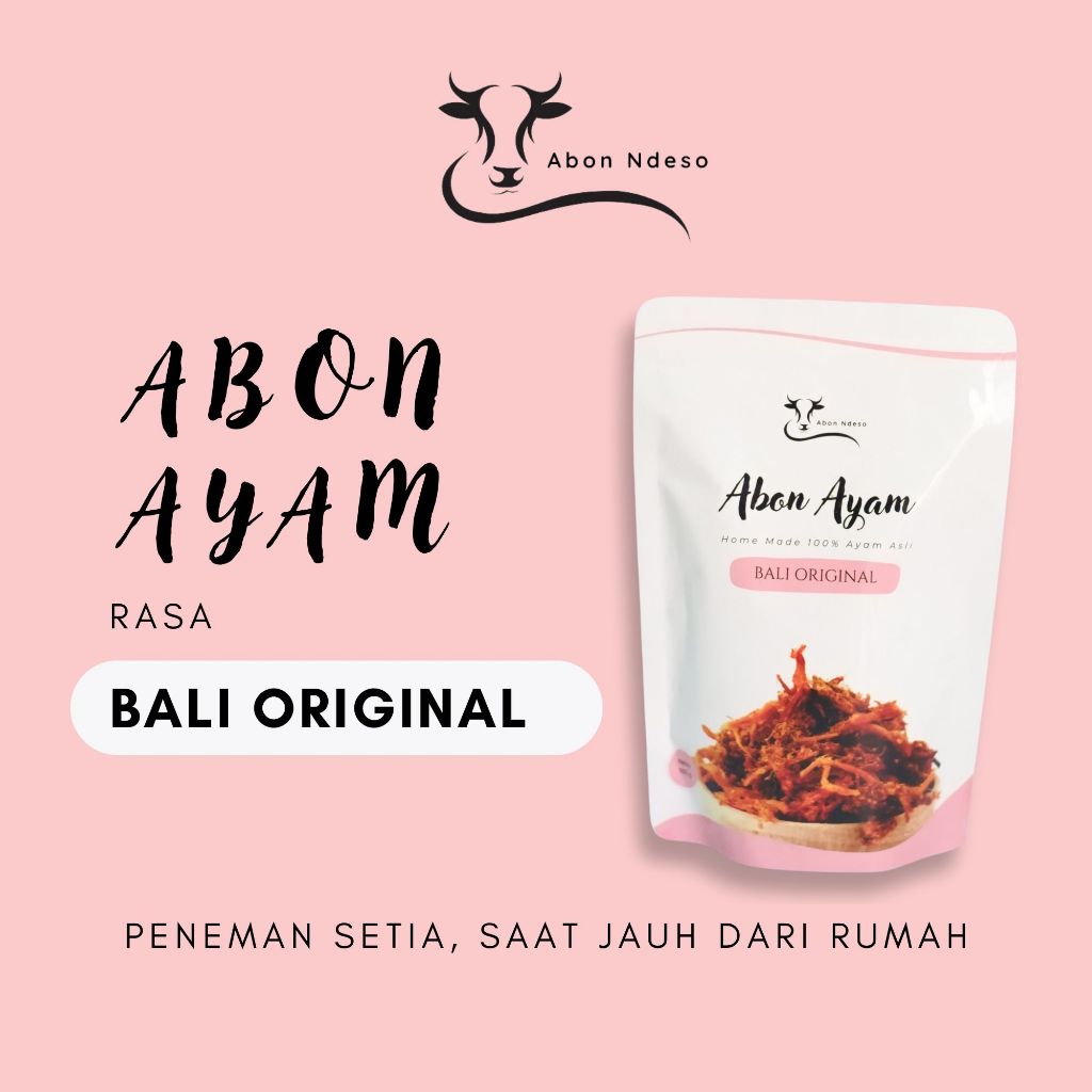 

Abon Ndeso - Abon Ayam Suwir Premium Rasa Bali Original 100 gram Asli Tanpa Campuran