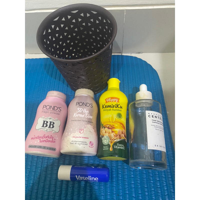 (set take all) paket skincare / bedak ponds / ponds thailand / minyak kemiri rambut / vaseline lip /