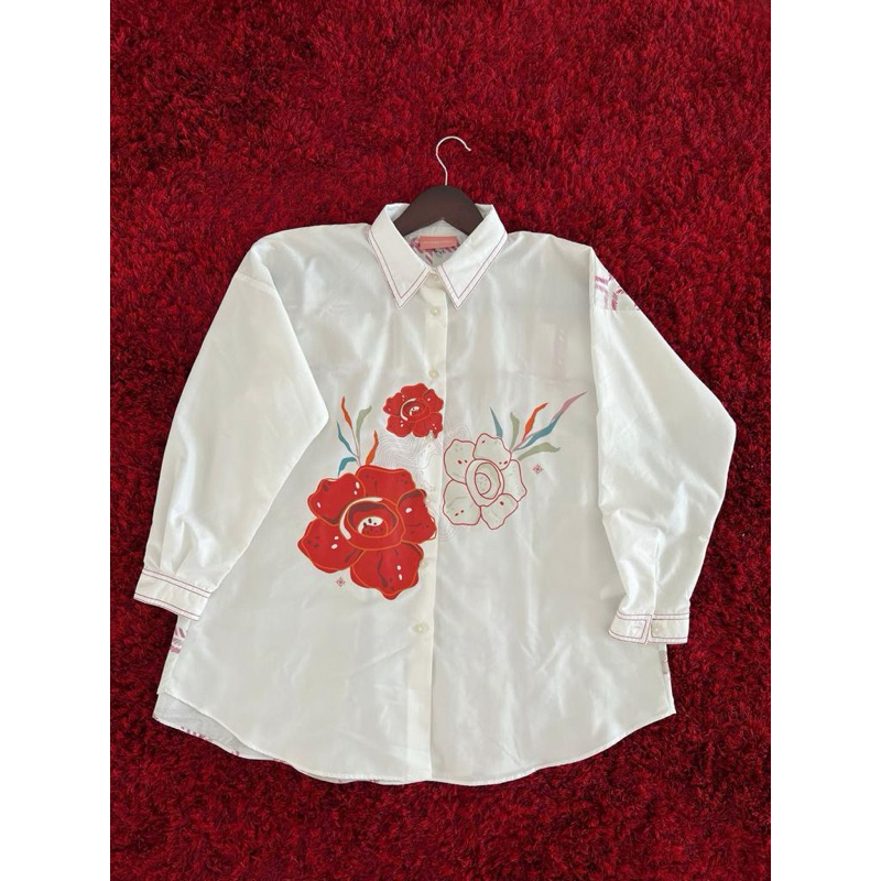 PRELOVED KEMEJA PUTIH RIA MIRANDA ARNOLDI TOP