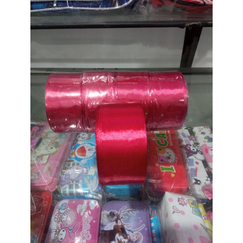 

Pita satin 4 cm WARNA MAROON METERAN