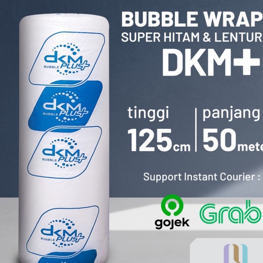 

berkualitas Paling Bagus PLASTIK BUBBLE WRAP BIRU Merk DKM 125cm x 5m