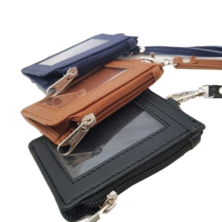 

Model Update lanycard resleting Id card holder kulit sintetis premium