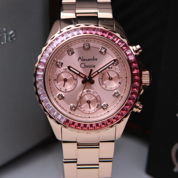 Alexandre Christie Wanita Terbaru Passion Series Original Warna Rosegold Pink - AC2B13