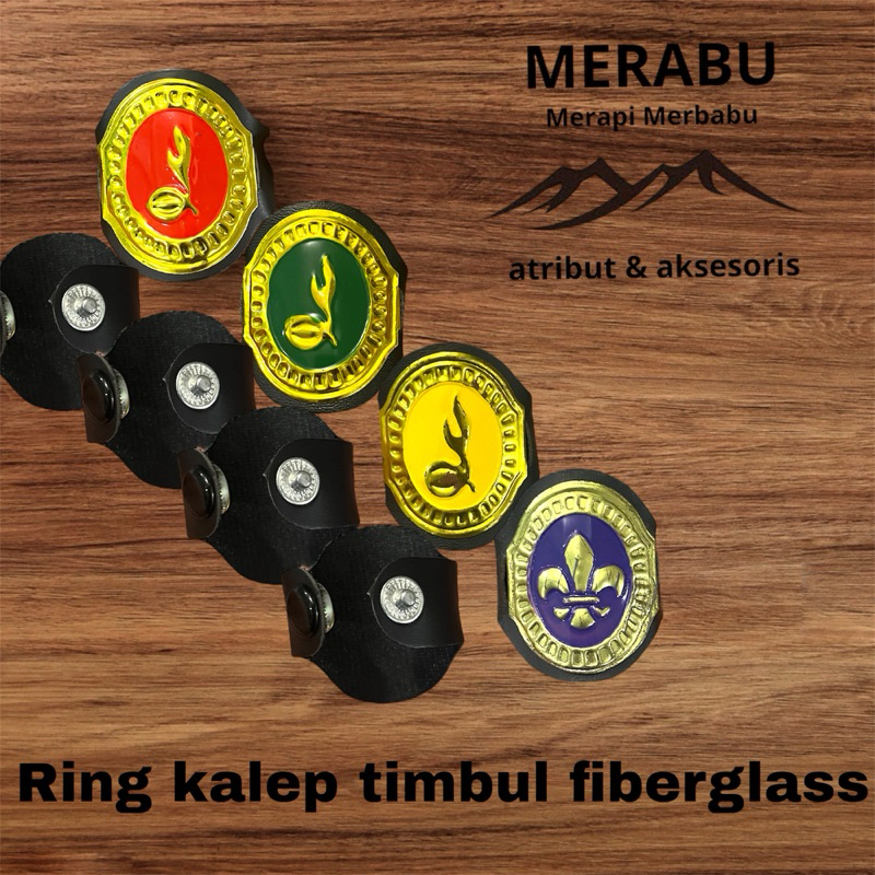 ring kalep timbul fiberglass/ring kalep handuk pramuka/ring kolong hasduk pramuka kuningan/ring kale