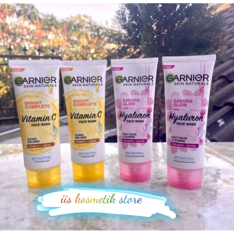GARNIER FACIAL WASH 100ml | Pembersih Wajah | Garnier Facial Wash Vitamin C | Garnier Facial Wash Sa