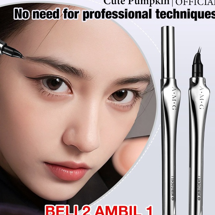 Garansi Uang Kembali  Beli 2 Dapat 12 Points Eyebrow Pen 3pcs Set Long Lasting Anti Luntur Natural E