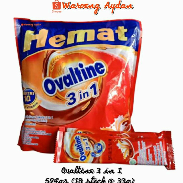 

Paket Diskon Ovaltine 3 in 1 594 gr 18 stick 33g