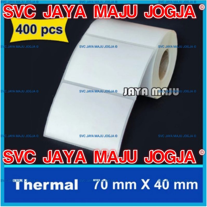 

MURAH 70 X 40 THERMAL TOP COAT - 1 LINE - FACE OUT - ISI 400 PCS || CORE 1" || LABEL TANPA RIBBON DIRECT THERMAL || KERTAS LABEL STIKER STICKER BARCODE THERMAL 70X40 7 X 4 CM 1 BARIS 1 KOLOM ISI 400PCS - BAJU KAOS BUTIK CLOTHING DISTRO