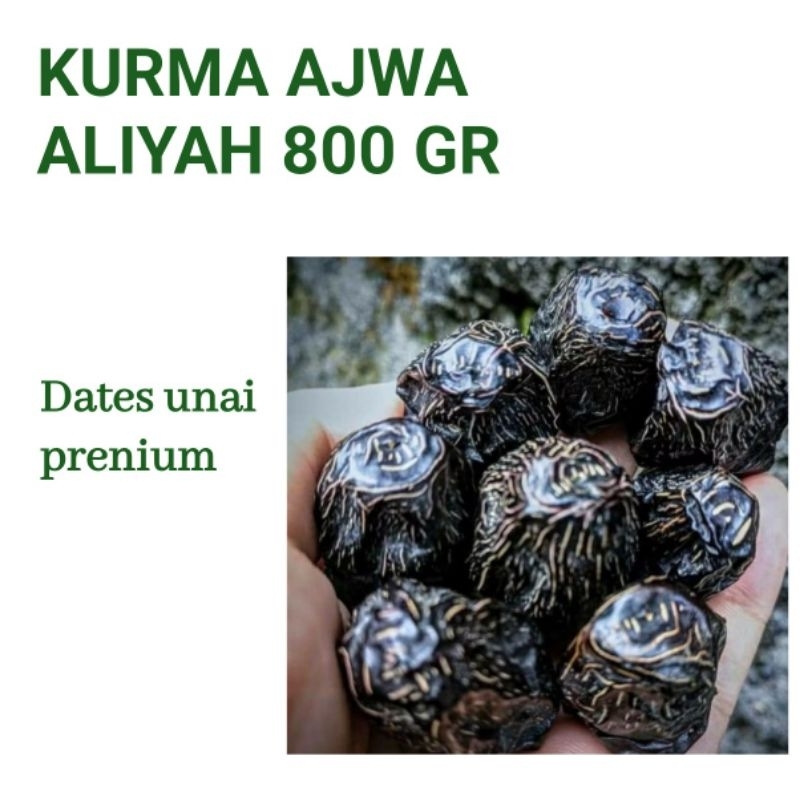 

kurma Ajwa Aliah premium | 800 gr