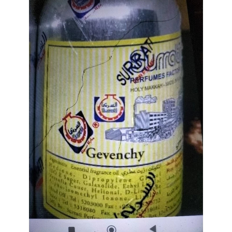 Bibit Parfum Gevenchy 100ml | Parfum Surrati | Surrati Perfumes | Bibit Minyak Wangi Surrati Origina