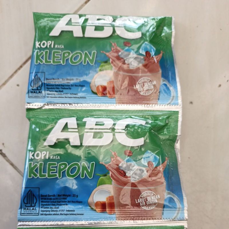 

kopi ABC rasa klepon 25g 1 renceng