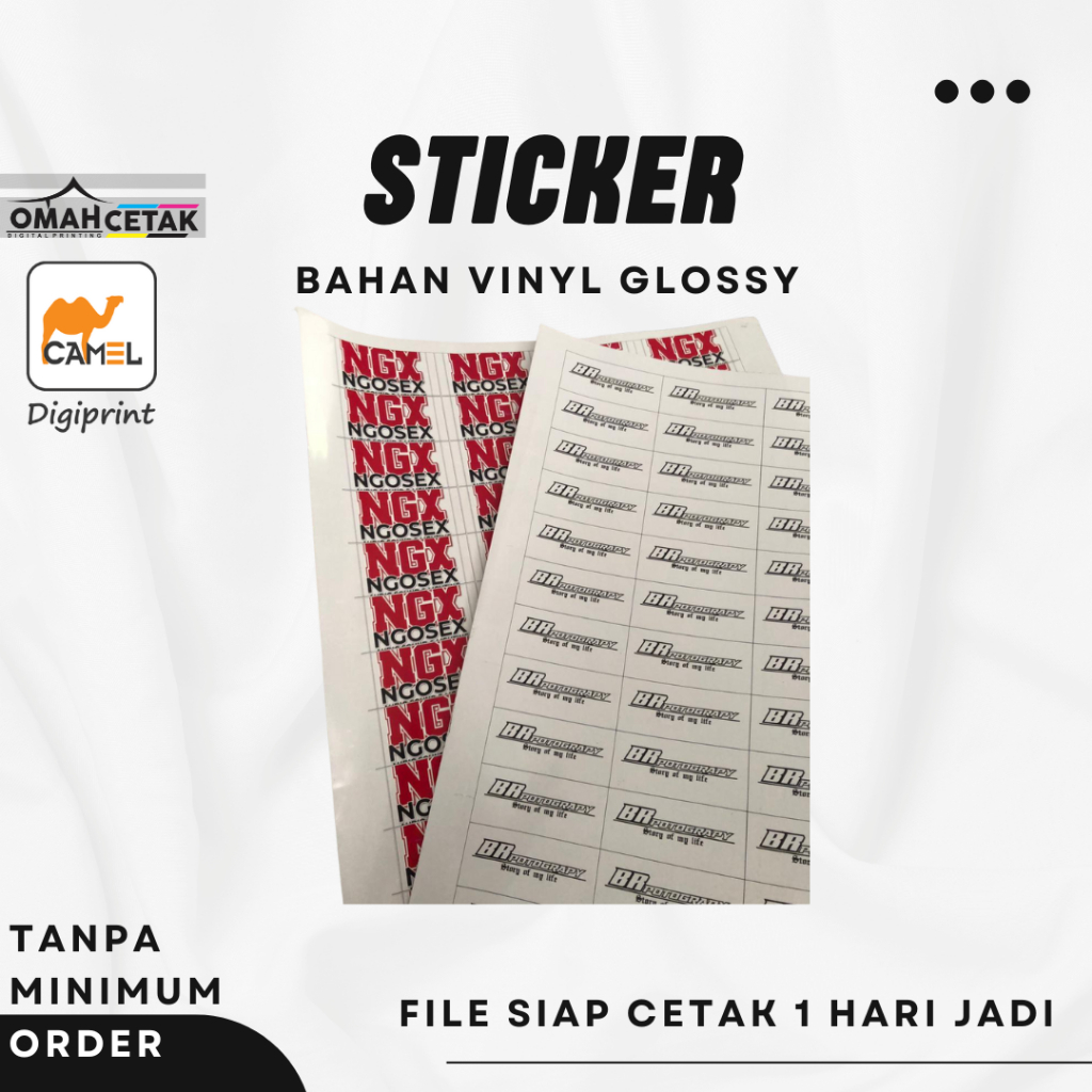 

Cetak Stiker Vinyl Custom Malang Murah Bahan Vinyl Glossy