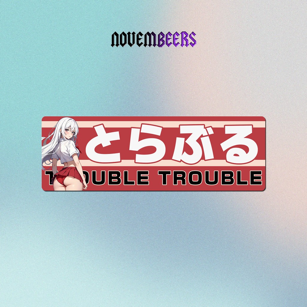 

Stiker Vinyl Slap Stiker Anime Trouble Sticker Vinyl Glossy