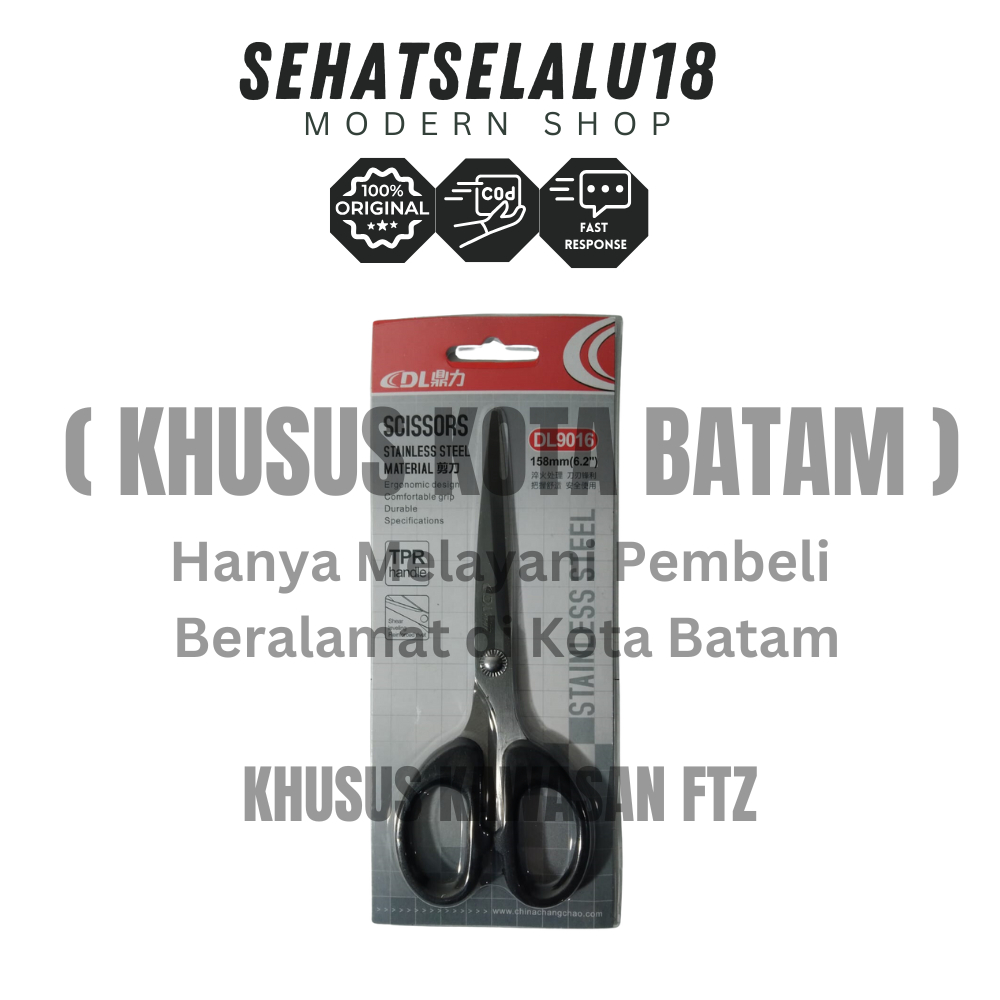 

Gunting Stainless Steel Berkualitas - Pegangan Nyaman dan Ergonomis, per pcs