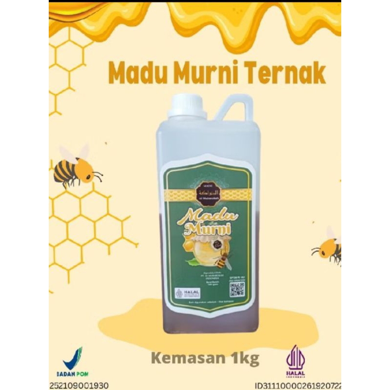 

Al Mubarokah-Madu Murni Asli Original Ternak Al Mubarokah 1000g