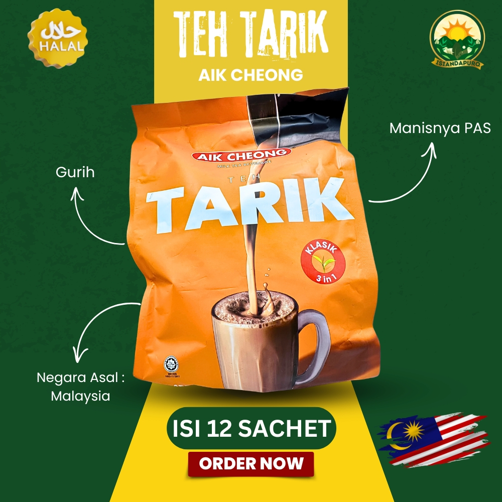 

Teh Tarik Asli Malaysia Merek AIK CHEONG / Minuman Teh Tarik Serbuk Instant Merek Aik Cheong Asli Negara Malaysia