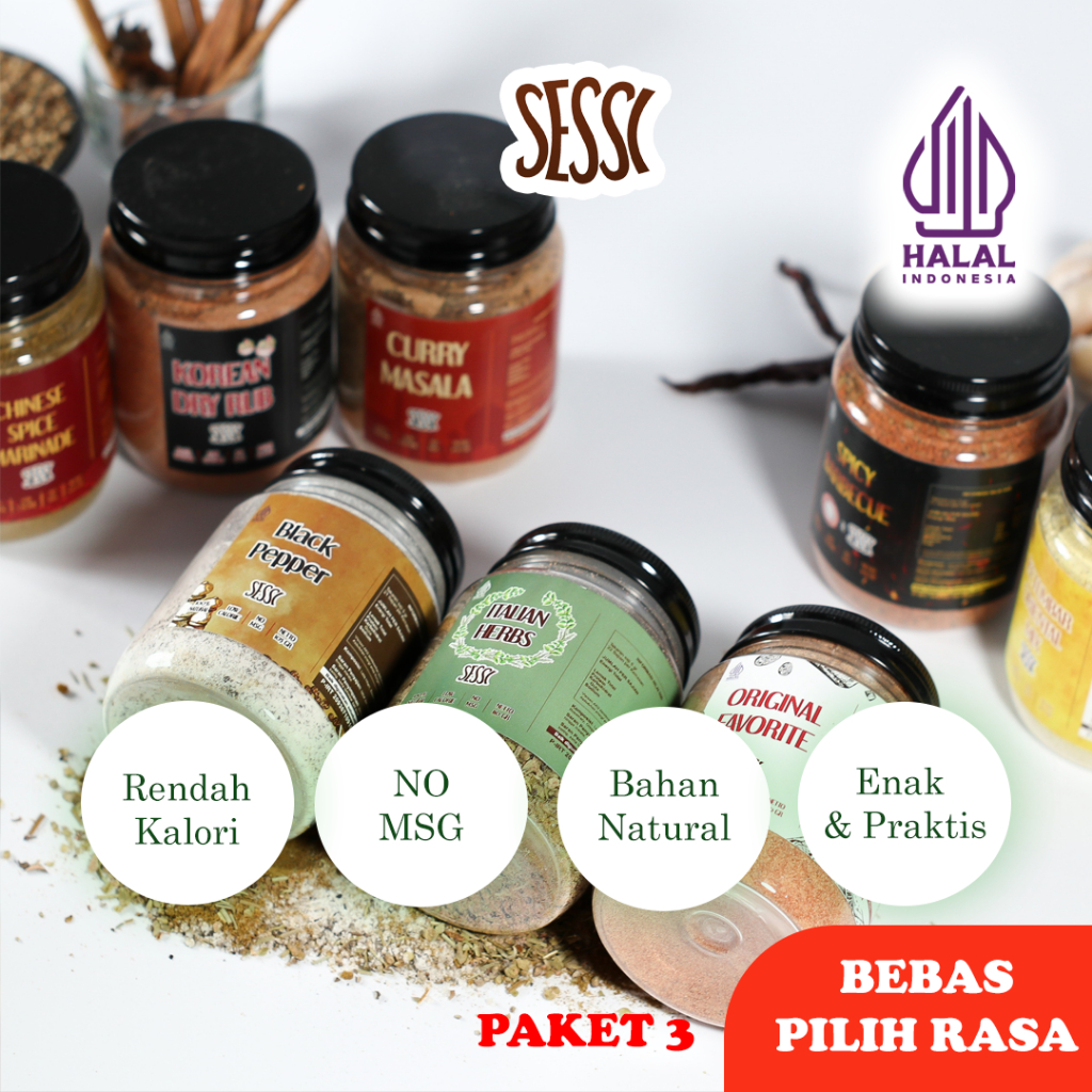 

3pcs Bumbu Marinasi Sessi Paket 3pcs Lebih Murah (bebas pilih rasa)