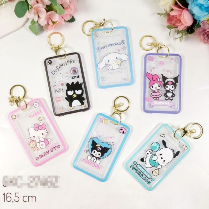 

Gantungan Tas ID Card Postcard Case Name Tag Sanrio Lanyard