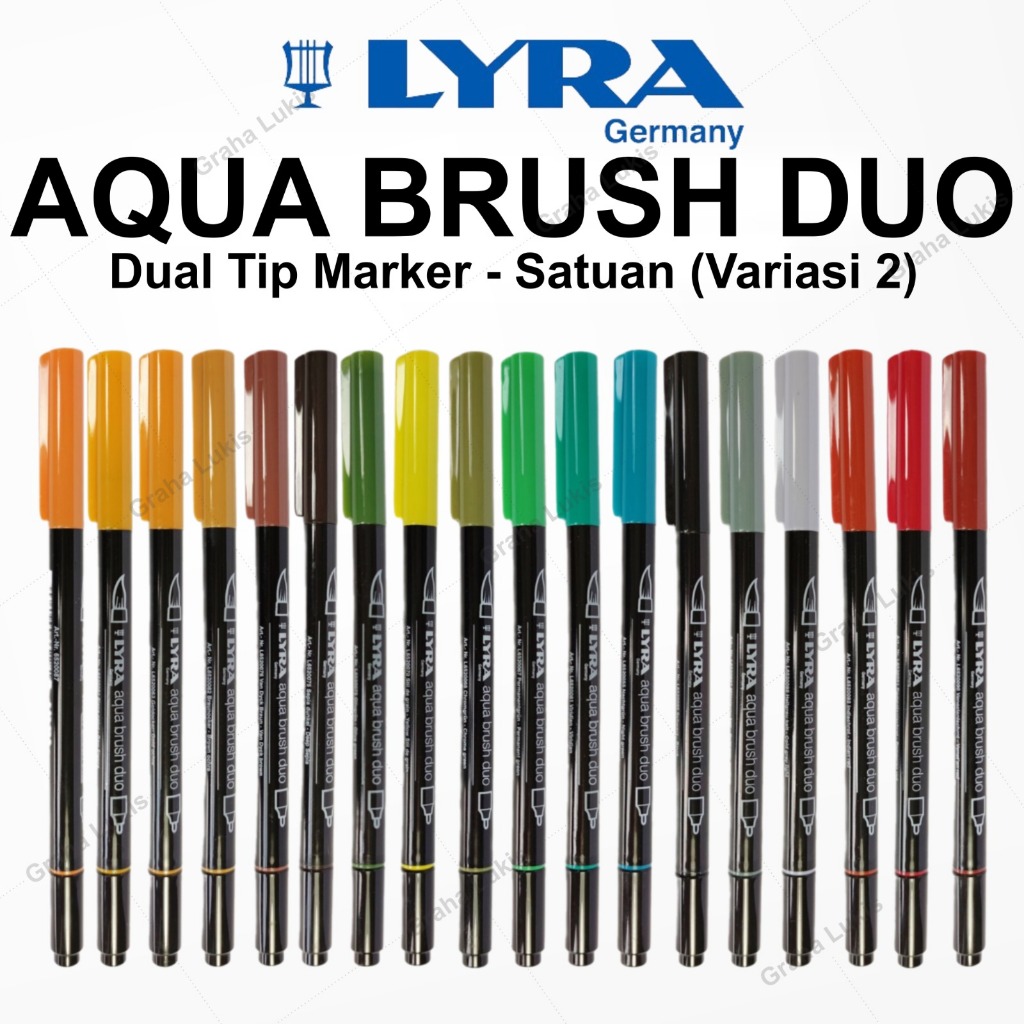 

Lyra Aqua Brush Duo - Dual Brush Pen (Variasi 2)