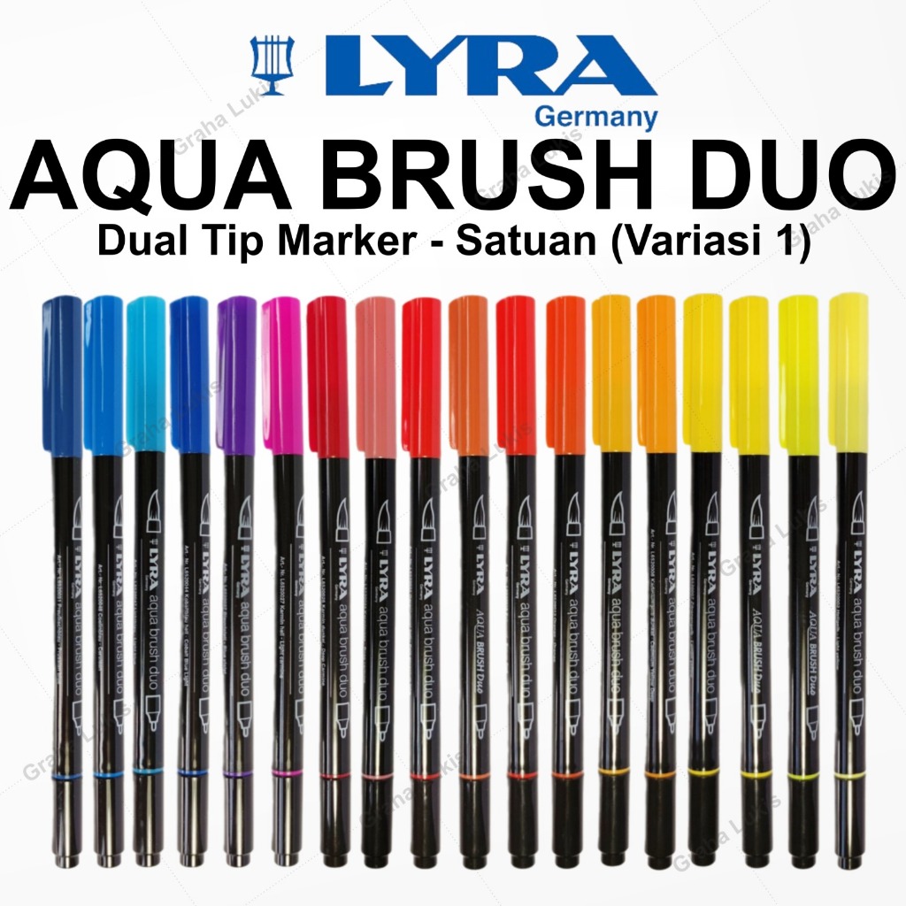 

Lyra Aqua Brush Duo - Dual Brush Pen (Variasi 1)
