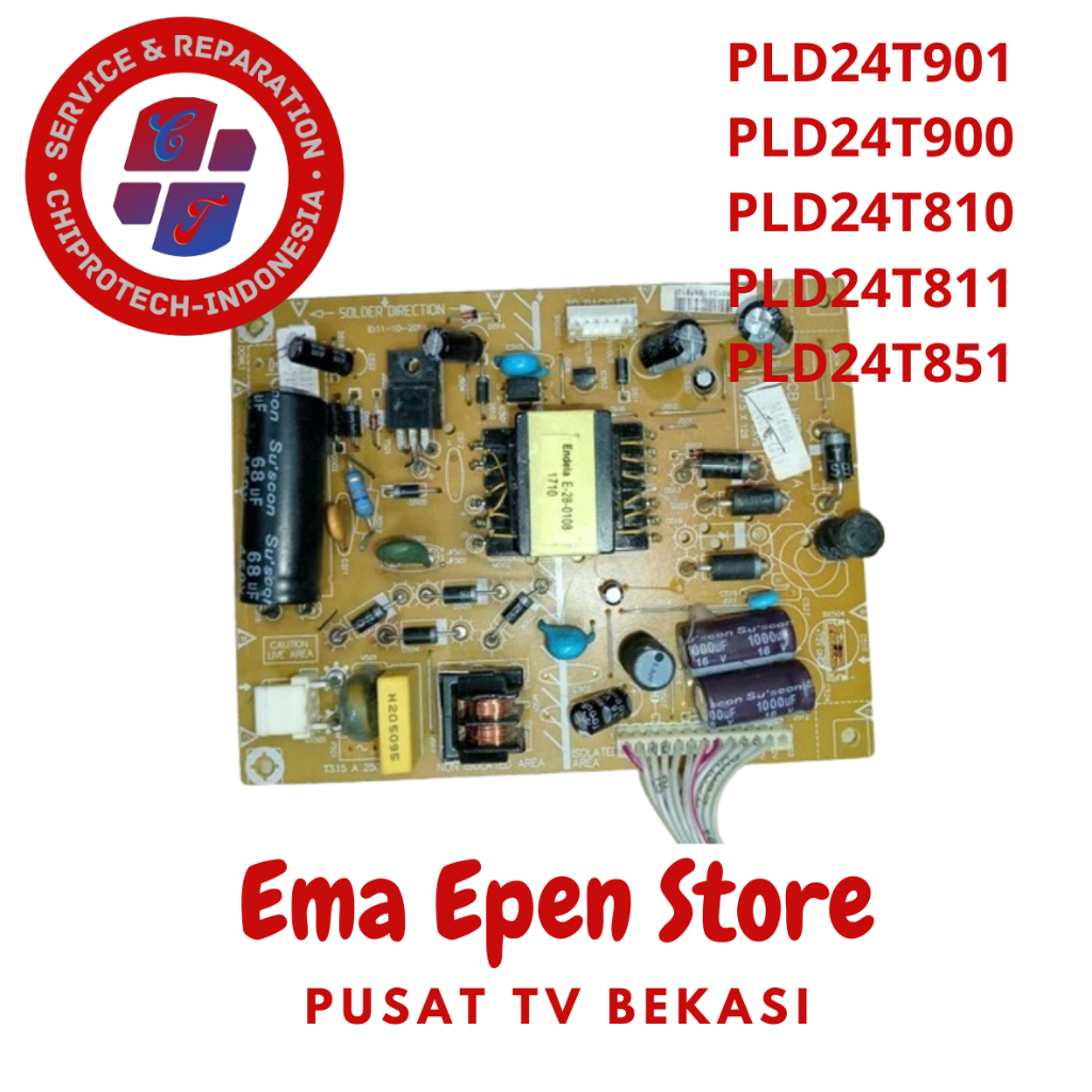 POWER SUPPLY/ PSU LED TV Polytron 24 INCH PLD24T901 PLD24T900 PLD24T810 PLD24T811 PLD24T851