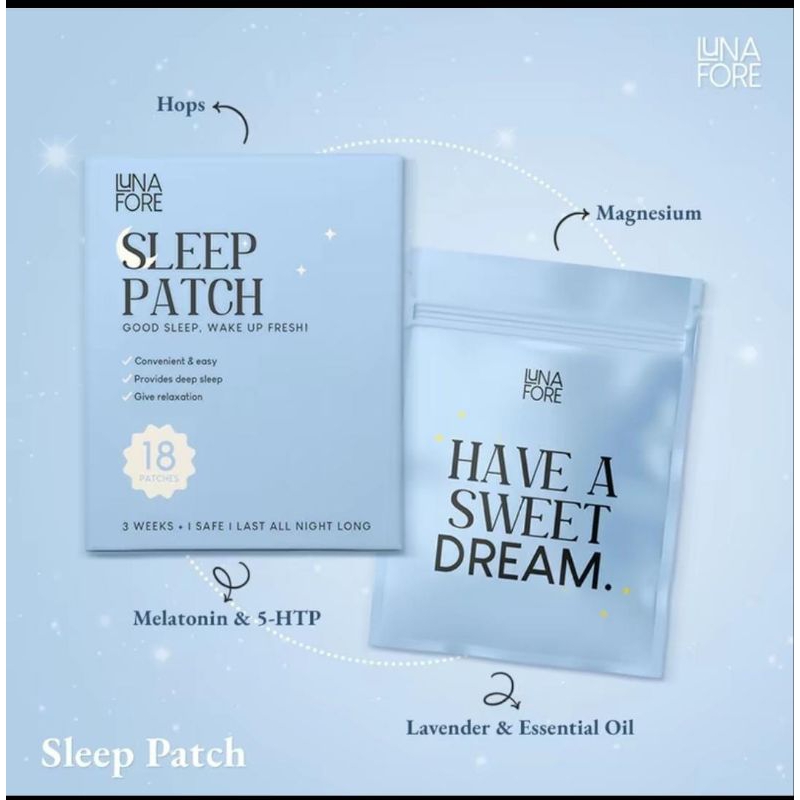 LUNAFORE SLEEP PATCH/SLEEP PATCH/KOYO BANTU SUSAH TIDUR